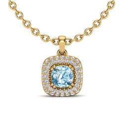 3 ctw Pink Tourmaline Necklace 14K Rose Gold