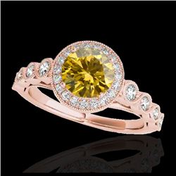 2.01 ctw SI Fancy Blue Diamond Halo Ring 10K White Gold