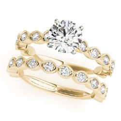 1.92 ctw VS/SI Diamond 2pc Wedding Set Halo 14K White Gold