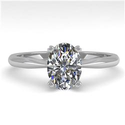 2.08 ctw Diamond Men's Ring 10K White Gold