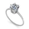 Image 2 : 2.27 ctw Rubellite & Diamond Ring 14K White Gold