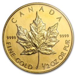 2003 Canada 1/2 oz Gold Maple Leaf BU