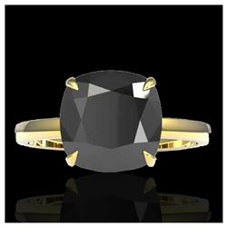 1.75 ctw SI/I Fancy Intense Yellow Diamond Ring 10K White Gold