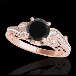 0.55 ctw Intense Yellow Diamond Ring 10K White Gold