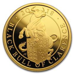 Great Britain Proof 1 oz Gold Queen's Beasts (Random\, Abrasions)