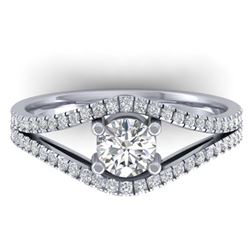 1.43 ctw Emerald & Diamond Ring 10K Yellow Gold
