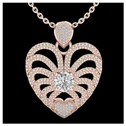 61.92 ctw Emerald & Diamond Bracelet 14K Rose Gold