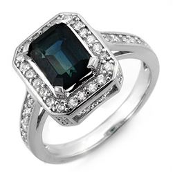1.0 ctw Black Diamond Solitaire Ring 18K White Gold
