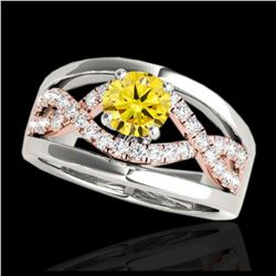 137.65 ctw Ruby & Diamond Necklace 14K Yellow Gold