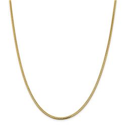 14k Yellow Gold 2.3 mm Franco Chain - 22 in.