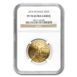 2014-W 1/2 oz Proof Gold American Eagle PF-70 NGC