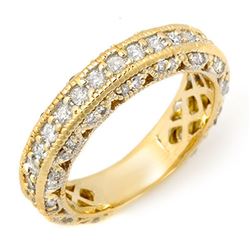 1.18 ctw VS Black & White Diamond Ring 14K Yellow Gold