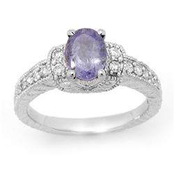 1.0 ctw VS/SI Diamond Solitaire Ring 18K White Gold