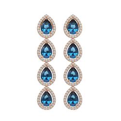 1.50 ctw VS/SI Diamond Necklace 18K Rose Gold