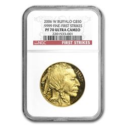 2006-W 1 oz Proof Gold Buffalo PF-70 NGC (FS)
