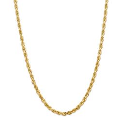 14k Yellow Gold 5.0 mm Diamond Cut Quadruple Rope Chain - 26 in.