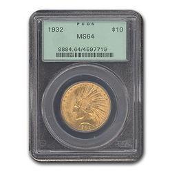 1932 $10 Indian Gold Eagle MS-64 PCGS