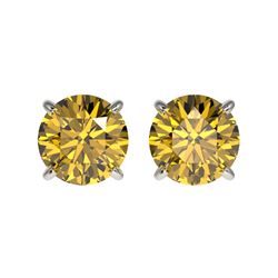 12.33 ctw Sapphire & Diamond Halo Earrings 10K Rose Gold