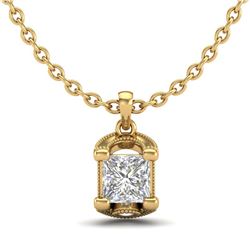 21.69 ctw Cushion Diamond Necklace 18K Yellow Gold