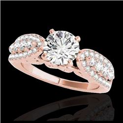 2.5 ctw H-SI/I Diamond Solitaire Halo Ring 10K White Gold