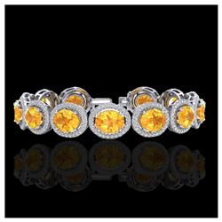 4 ctw Amethyst & Halo VS/SI Diamond Earrings 18K Yellow Gold