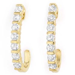 1 ctw H-SI/I Diamond Stud Earrings 10K Yellow Gold