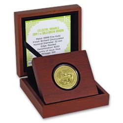2019 Niue 1 oz Gold $250 Celestial Animals Dragon COA #4 (w/Box)