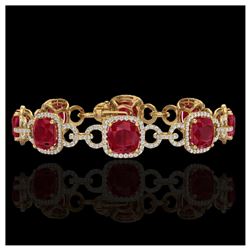 49.85 ctw Morganite & VS/SI Diamond Eternity Necklace 10K Rose Gold