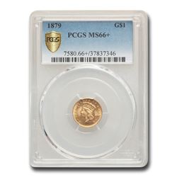 1879 $1 Indian Head Gold MS-66+ PCGS