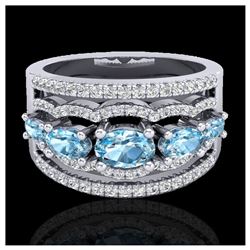 1.20 ctw VS/SI Diamond Heart Necklace 14K White Gold