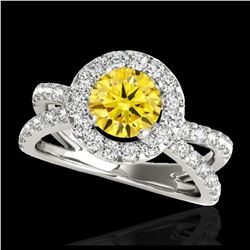 10.36 ctw Citrine & VS/SI Diamond Tennis Earrings 10K Yellow Gold