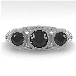 1.0 ctw VS/SI Diamond Stud Earrings 18K White Gold