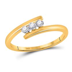 10kt White Gold Princess Diamond Cluster Split-shank Ring 5/8 Cttw