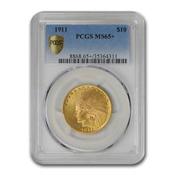 1911 $10 Indian Gold Eagle MS-65+ PCGS