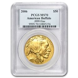 2006 1 oz Gold Buffalo MS-70 PCGS