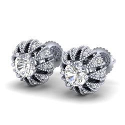 2.05 ctw VS/SI Diamond 2pc Wedding Set Halo 14K White Gold
