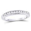 Image 1 : 10kt Yellow Gold Mens Round Diamond Symmetrical Arched Cluster Ring 1/2 Cttw