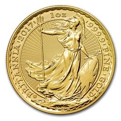 2017 Great Britain 1 oz Gold Britannia (30th Anniversary)