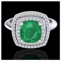 1.20 ctw SI Fancy Blue Diamond Solitaire Ring 10K Rose Gold
