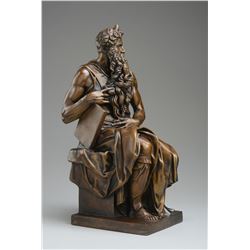 Michelangelo "Moses” Lost Wax Bronze Sculpture