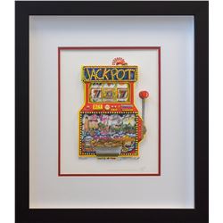 Charles Fazzino- 3D Construction Silkscreen Serigraph "Slots of Fun"