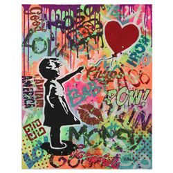 Nastya Rovenskaya- Original Oil on Canvas "The Ballon"