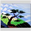 Image 1 : "Cows, Coast, Tree" Limited Edition Giclee on Canvas by Larissa Holt, Numbered and Signed. This piec