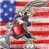 Image 2 : Looney Tunes, "Patriotic Series: Bugs Bunny" Numbered Limited Edition on Canvas with COA. This piece