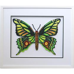 Patricia Govezensky- Original Painting on Laser Cut Steel "Butterfly CCXVII"
