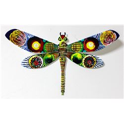 Patricia Govezensky- Original Painting on Cutout Steel "Dragonfly XXX"