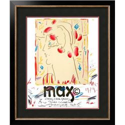 Peter Max "Cherry Creek Gallery, Colorado" Rare Lithograph