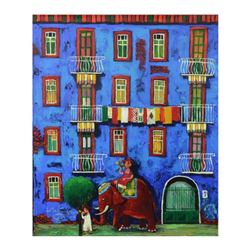 Mikheil Mikaberidze, Original Oil Painting on Canvas, Hand Signed Inverso with Certificate of Authen