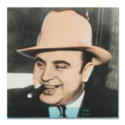 Ringo, "Al Capone" One-of-a-Kind Hand-Pulled Silkscreen and Mixed Media Painting on Canvas, Hand Sig