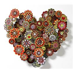 Patricia Govezensky- Original Painting on Cutout Steel "Hommage to Takashi"